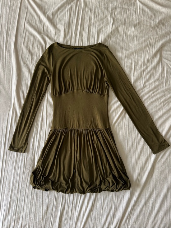 Fashion Nova Dresses & Skirts - Fashion Nova Olive Midi Dress with Scoop Neck